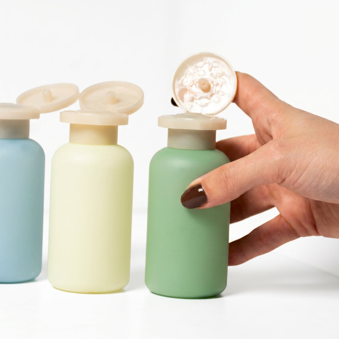 Kit De Botellas De Viaje De 100 Ml Colores Clasicos Yoyoso