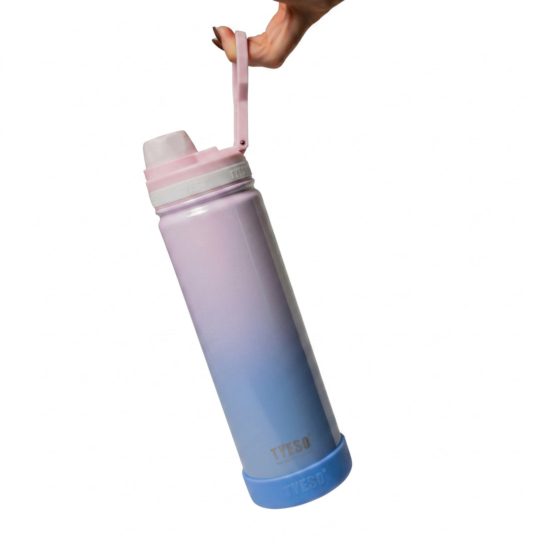 Termo Insulado Degradado Rosado Lila 600 Ml Tyeso Yoyoso