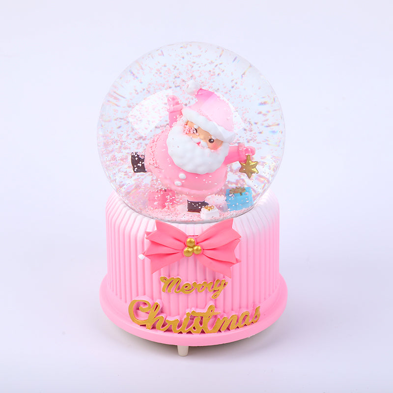 BOLA DE CRISTAL NAVIDEÑA - ROSADA