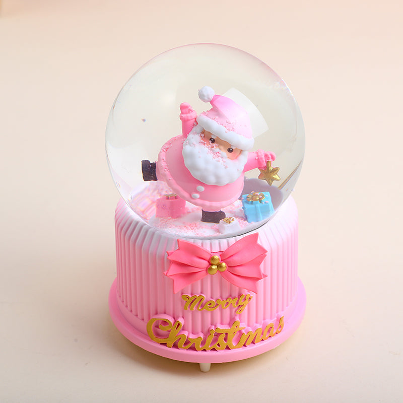 BOLA DE CRISTAL NAVIDEÑA - ROSADA