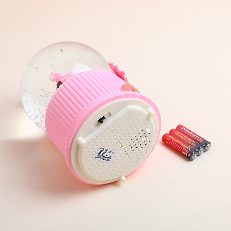 BOLA DE CRISTAL NAVIDEÑA - ROSADA