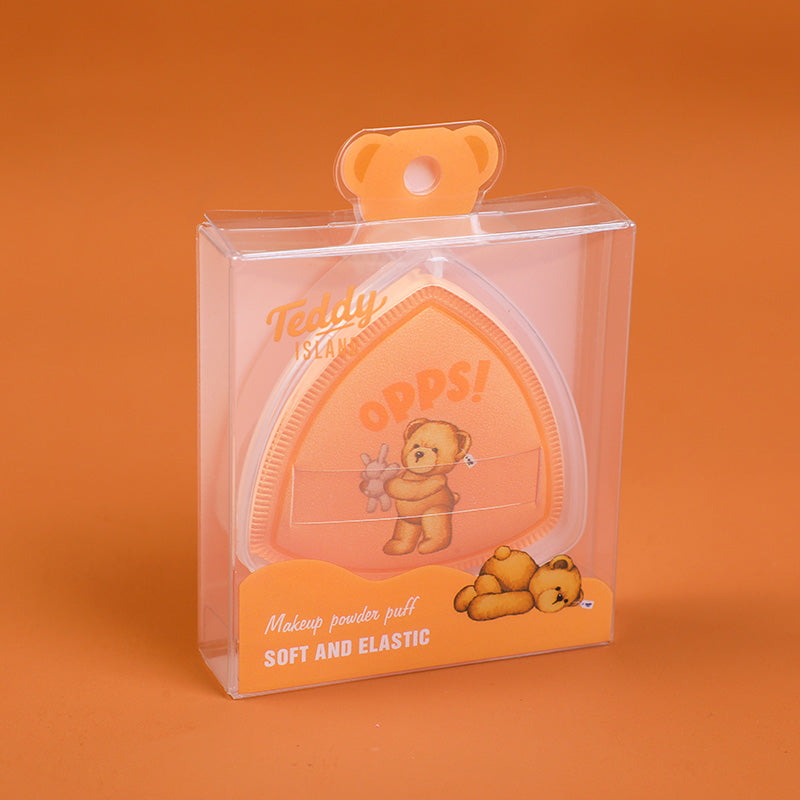 ESPONJA TEDDY ISLAND CON ESTUCHE - NARANJA