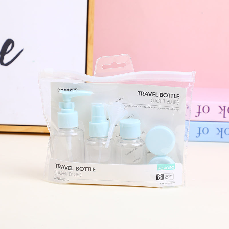 SET DE FRASCO DE VIAJE - AZUL - 8UND