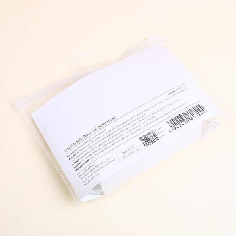 SET DE FRASCO DE VIAJE - AZUL - 8UND