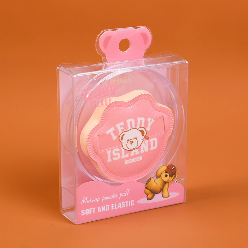 ESPONJA EN FORMA DE PATA - TEDDY ISLAND - ROSADA