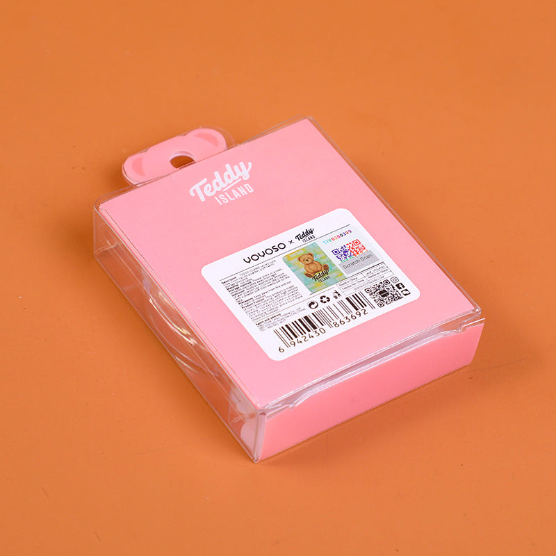 ESPONJA EN FORMA DE PATA - TEDDY ISLAND - ROSADA