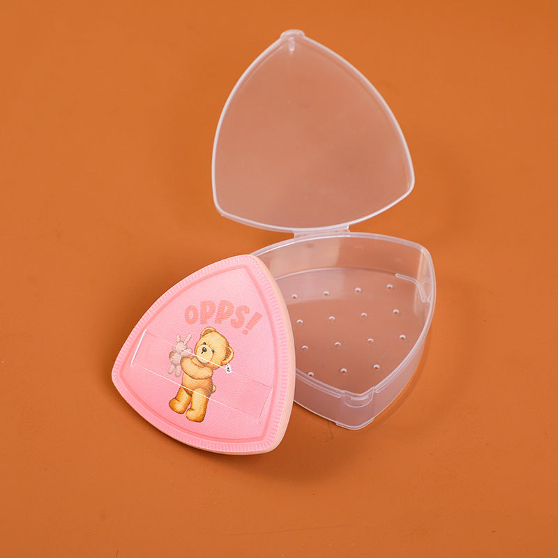 ESPONJA TEDDY ISLAND CON ESTUCHE - ROSADA