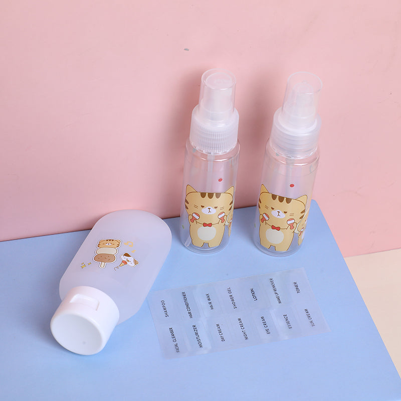 SET DE FRASCOS DE VIAJE - GATO - 3UND