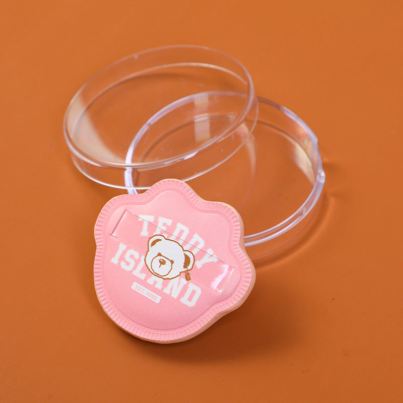 ESPONJA EN FORMA DE PATA - TEDDY ISLAND - ROSADA