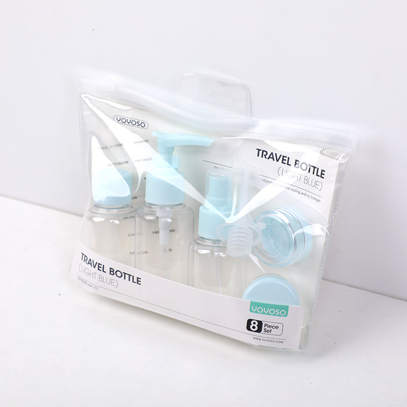 SET DE FRASCO DE VIAJE - AZUL - 8UND