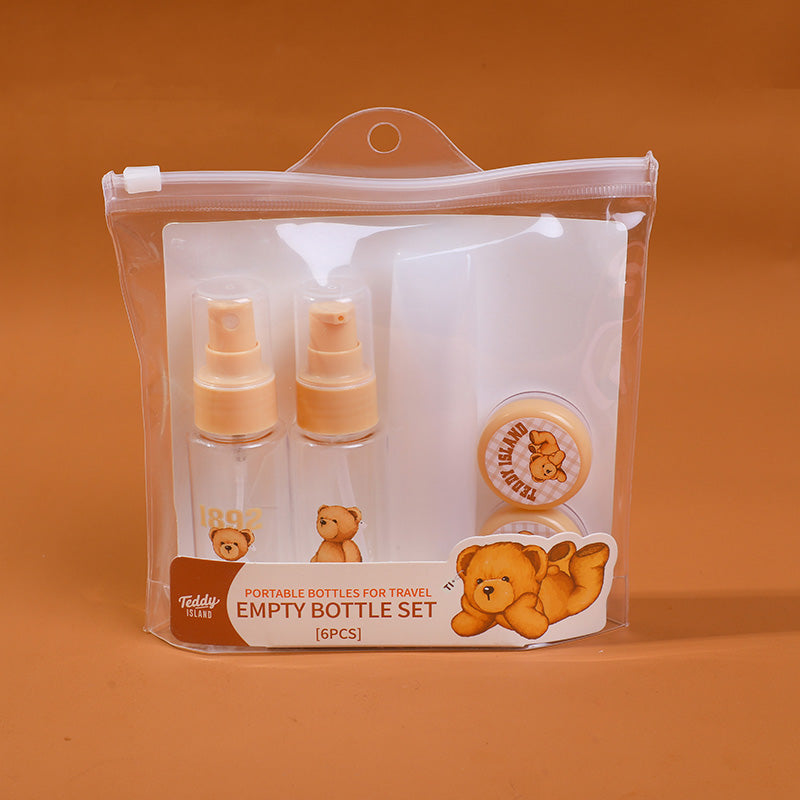 SET DE FRASCO DE VIAJE - TEDDY ISLAND - 6UND
