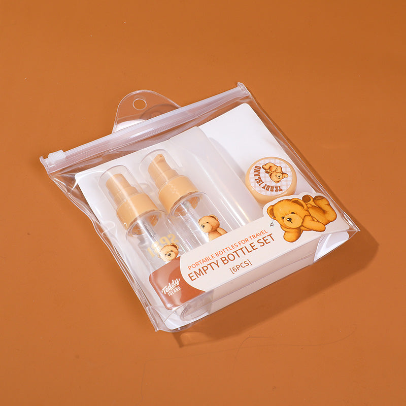 SET DE FRASCO DE VIAJE - TEDDY ISLAND - 6UND