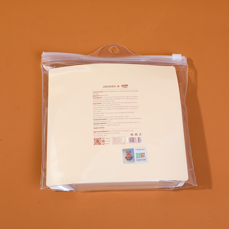 SET DE FRASCO DE VIAJE - TEDDY ISLAND - 6UND