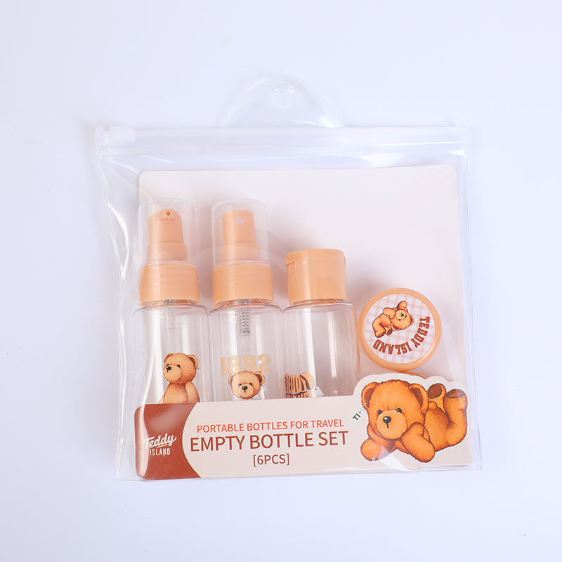 SET DE FRASCO DE VIAJE - TEDDY ISLAND - 6UND