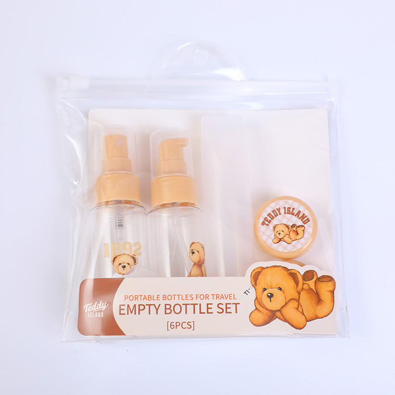 SET DE FRASCO DE VIAJE - TEDDY ISLAND - 6UND