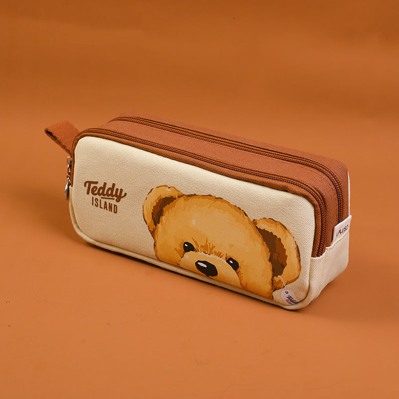 CARTUCHERA DOBLE ZIPPER - TEDDY ISLAND 2