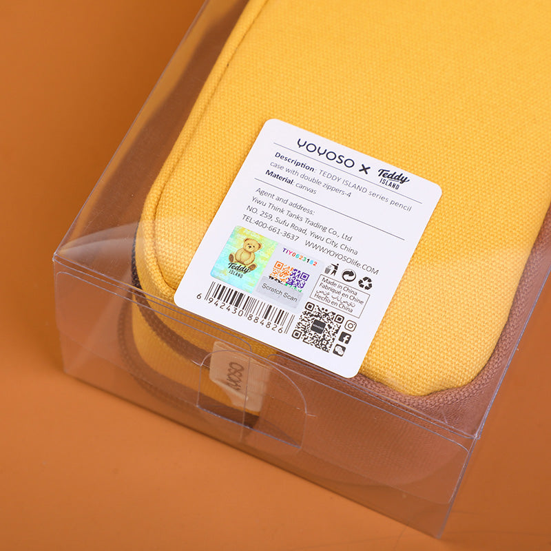 CARTUCHERA - TEDDY ISLAND - NARANJA