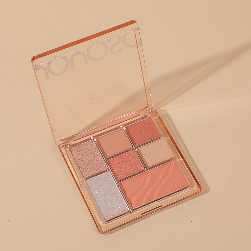 PALETA DE SOMBRAS 7 COLORES - DURAZNO