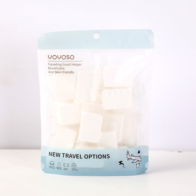 TOALLAS DESECHABLES CUADRADAS COMPRIMIDAS - 20 UND