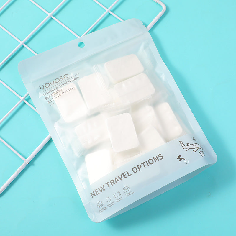 TOALLAS DESECHABLES CUADRADAS COMPRIMIDAS - 20 UND