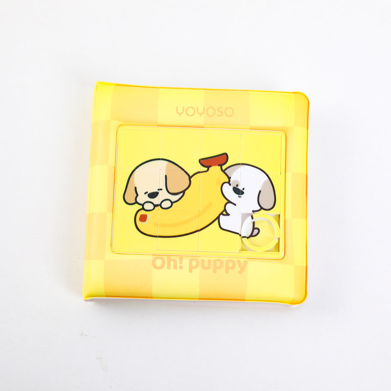 CUADERNO PERRITO COLORIDO 3D CON CIERRE MAGNETICO - CUADRADO