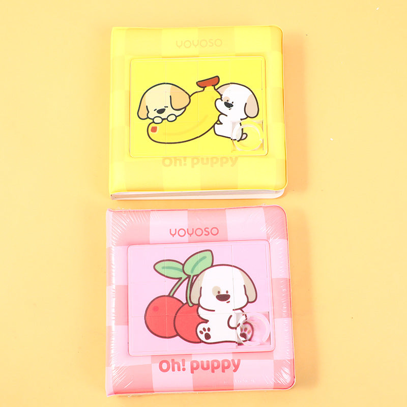 CUADERNO PERRITO COLORIDO 3D CON CIERRE MAGNETICO - CUADRADO