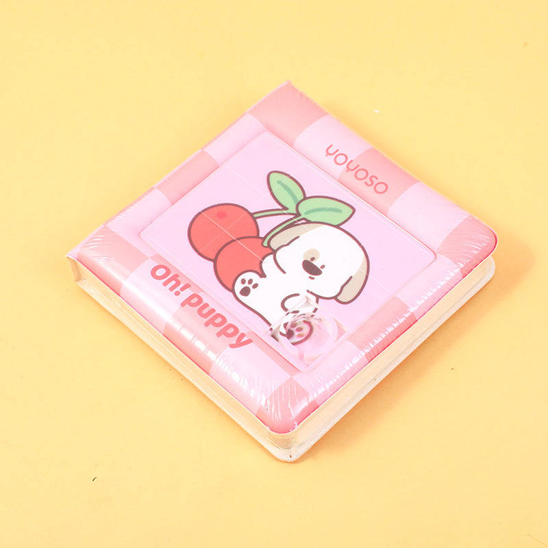 CUADERNO PERRITO COLORIDO 3D CON CIERRE MAGNETICO - CUADRADO