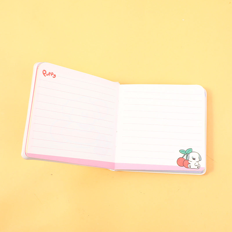 CUADERNO PERRITO COLORIDO 3D CON CIERRE MAGNETICO - CUADRADO