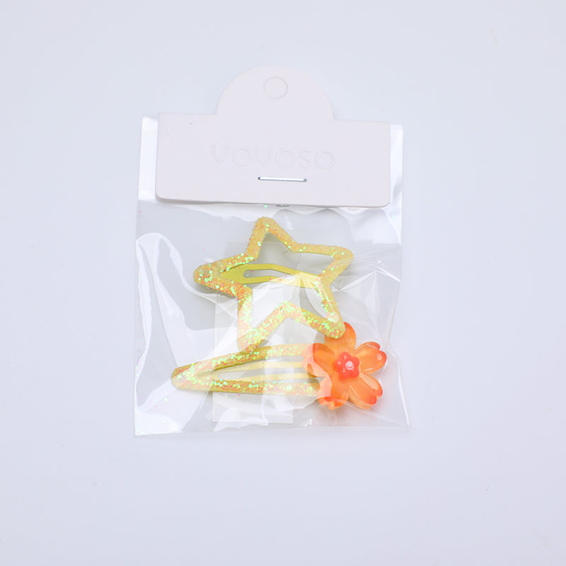 GANCHO PARA EL CABELLO DE ACRILICO CON CARICATURAS - TIPO 3