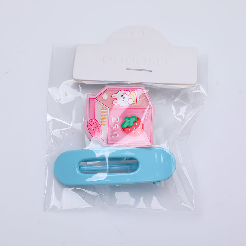 GANCHO PARA EL CABELLO DE ACRILICO CON CARICATURAS - TIPO 2