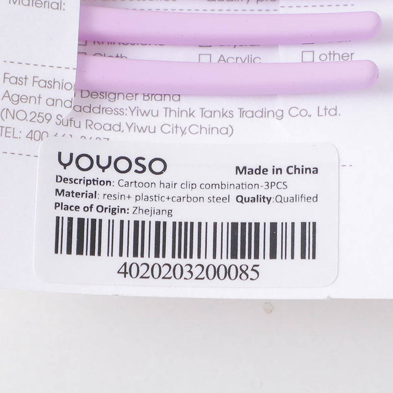 Set De Accesorios Para El Pelo Caricatura 3