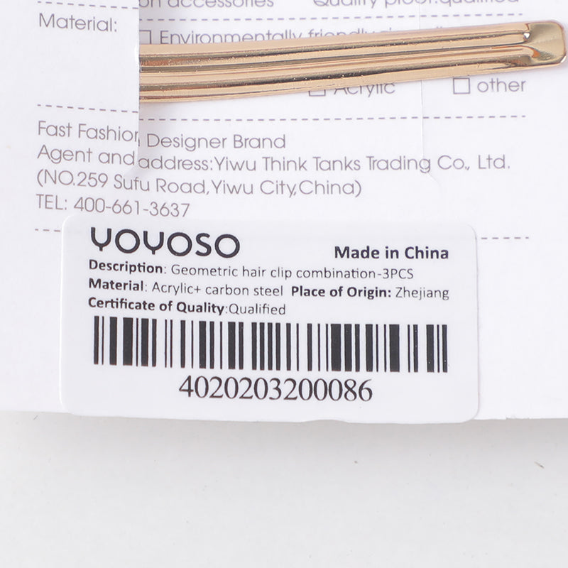 SET DE ACCESORIOS PARA EL PELO- 3 UND