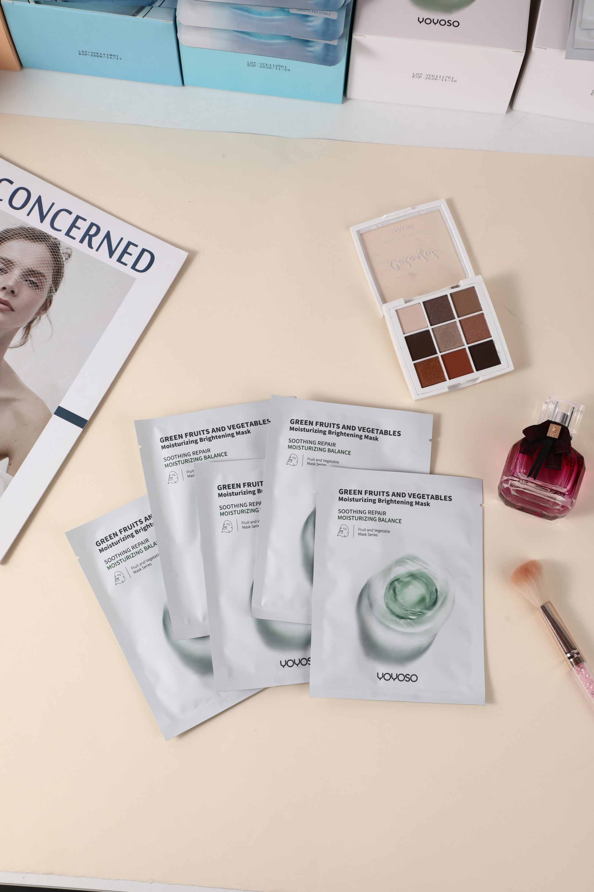 Mascarilla Frutos Verde