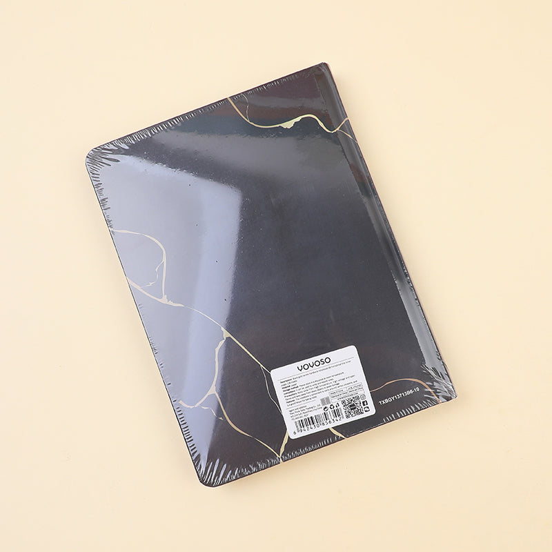 CUADERNO TAPA DURA B6 - NEGRO & DORADO