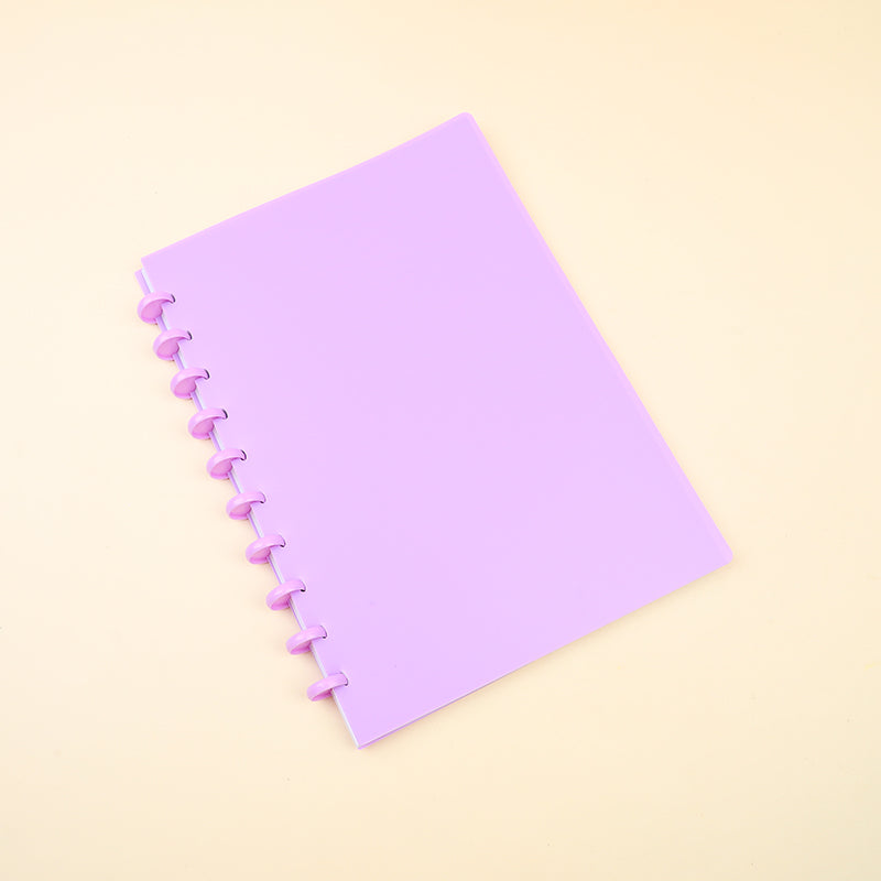 CUADERNO A4 ARGOLLADO -MORADO