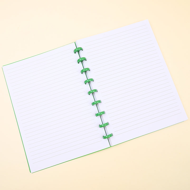 CUADERNO B5 ARGOLLADO -VERDE