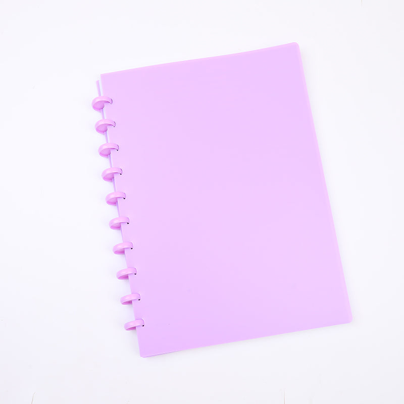 CUADERNO A4 ARGOLLADO -MORADO
