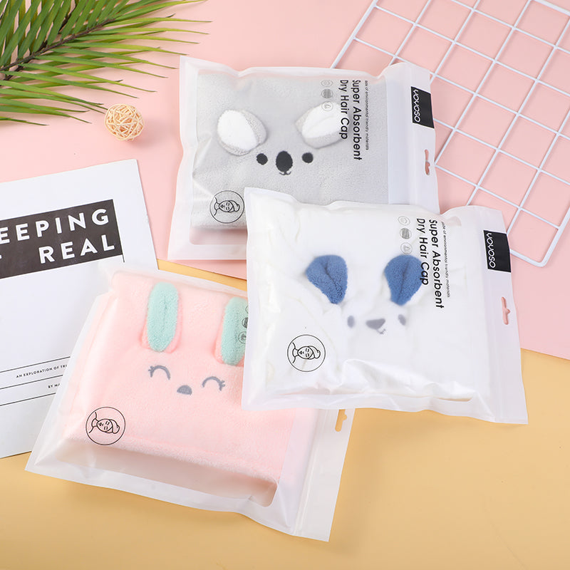 TOALLA DE SECADO PARA EL CABELLO - CARICATURAS