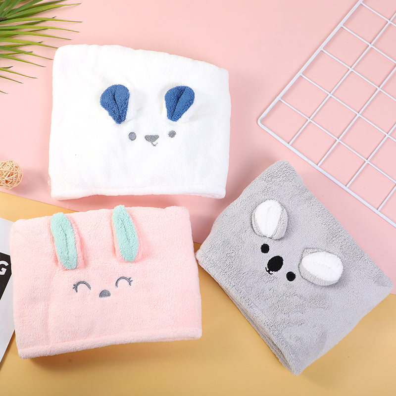 TOALLA DE SECADO PARA EL CABELLO - CARICATURAS