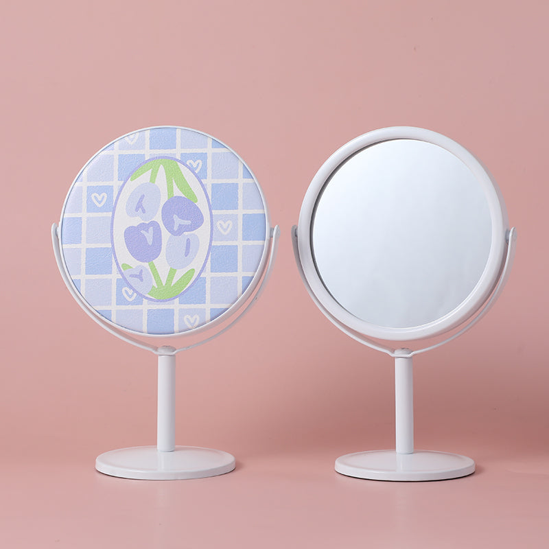 ESPEJO MINI REDONDO - FLORES