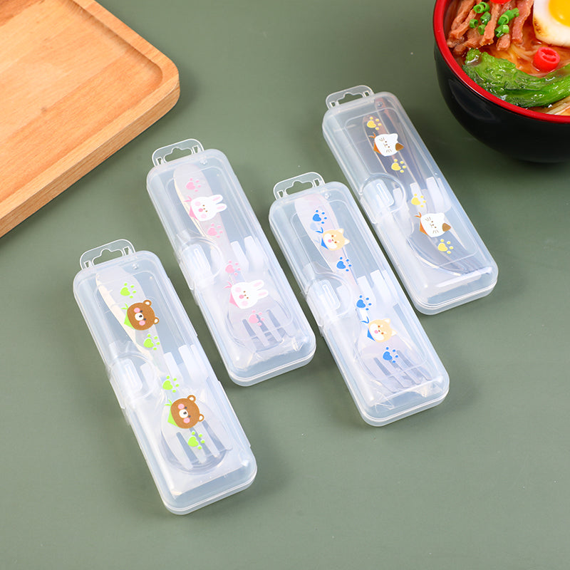 SET DE CUBIERTOS PORTABLE MINI - TENEDOR & CUCHARA