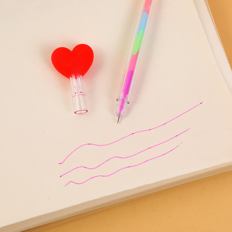 BOLIGRAFO DE COLORES - CORAZON