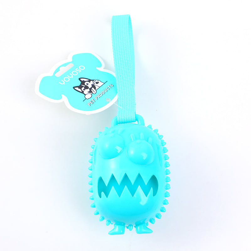 JUGUETE PARA MASCOTA - MONSTRO CON ESPACIO PARA COMIDA