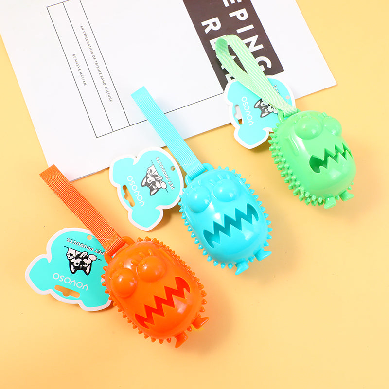 JUGUETE PARA MASCOTA - MONSTRO CON ESPACIO PARA COMIDA