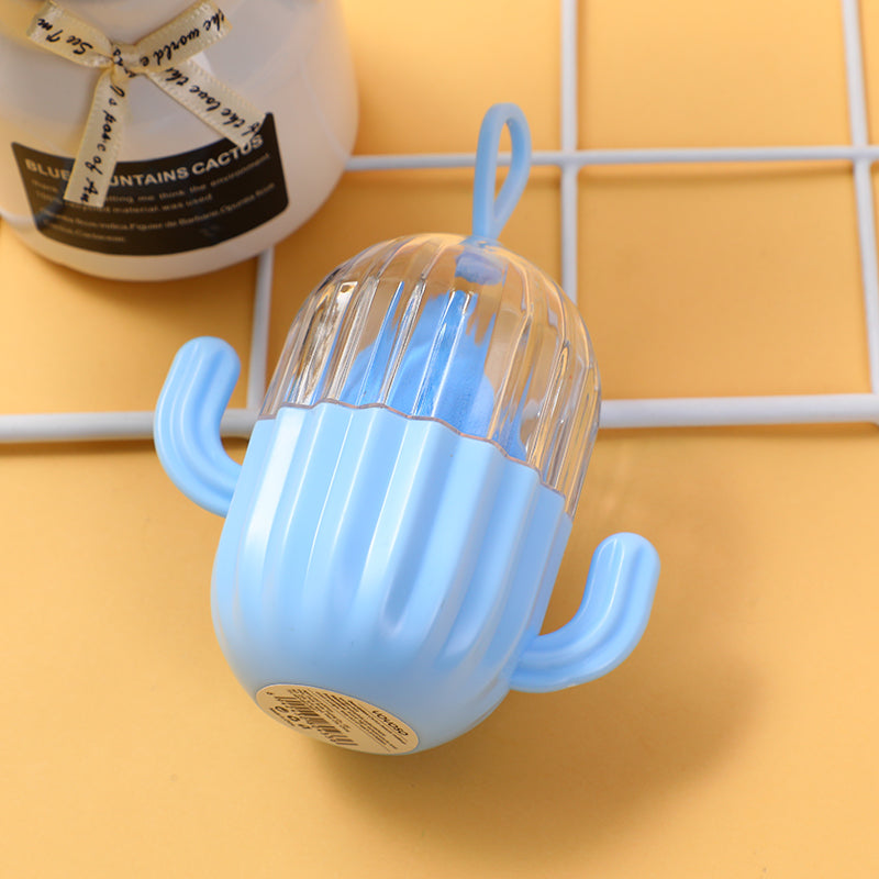 ESPONJA DE MAQUILLAJE - CACTUS - AZUL