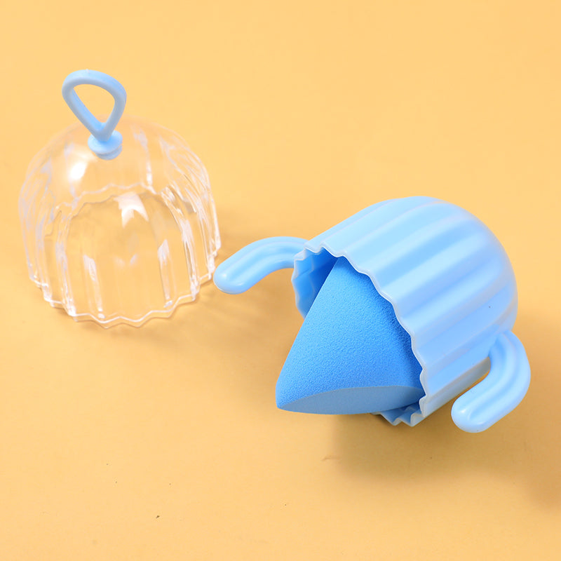 ESPONJA DE MAQUILLAJE - CACTUS - AZUL