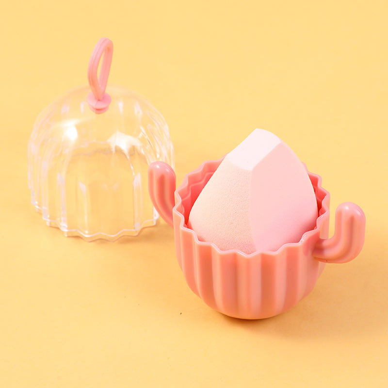 ESPONJA DE MAQUILLAJE - CACTUS - ROSADO