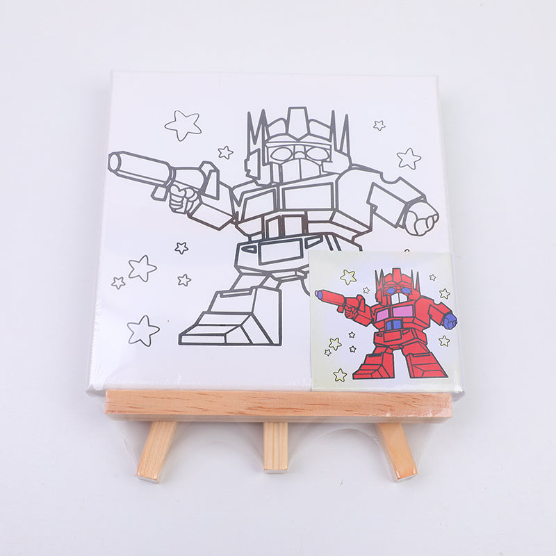 SET DE LIENZO Y PINTURAS 20*20 - ROBOT