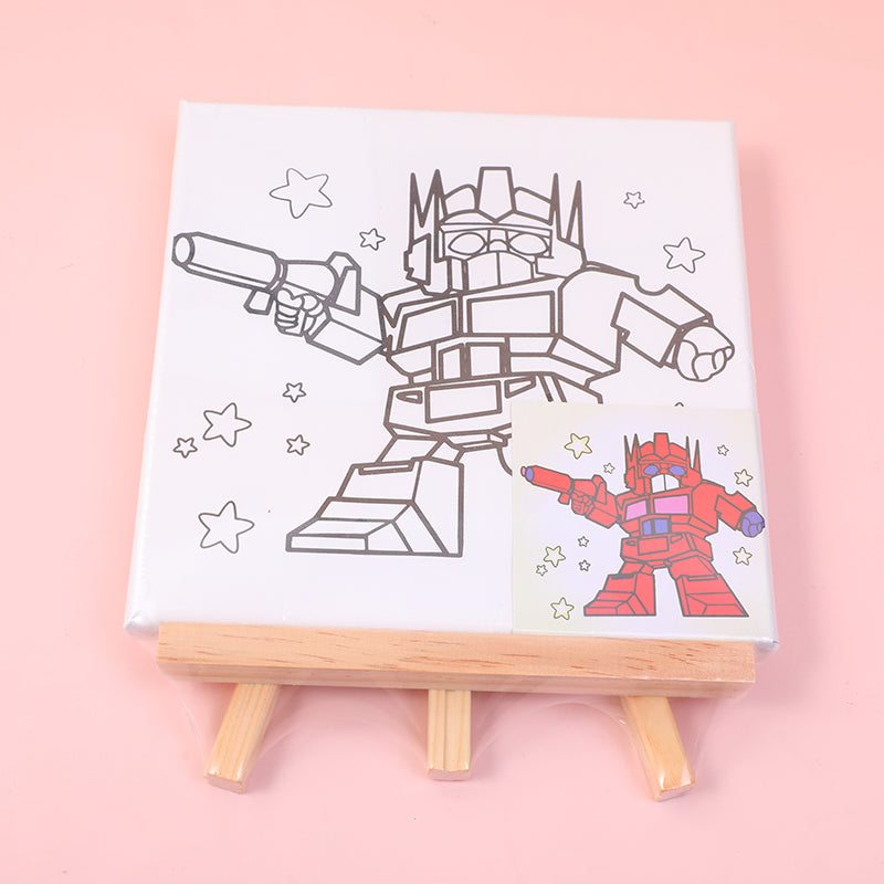 SET DE LIENZO Y PINTURAS 20*20 - ROBOT