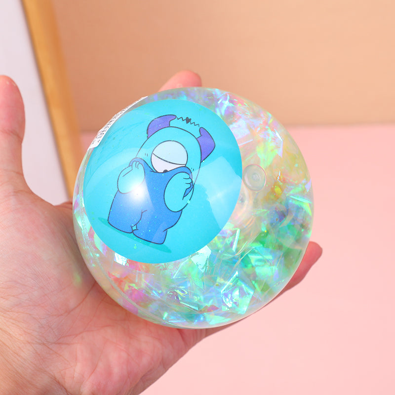 JUGUETE - PELOTA AZUL- 10CM